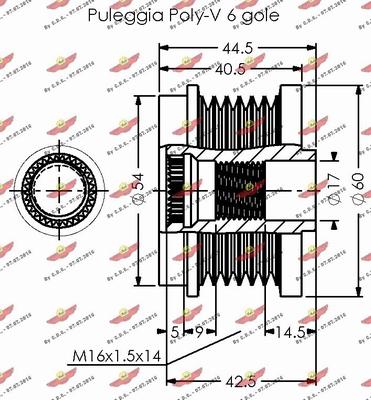 Autokit 03.81765 - Piedziņas skriemelis, Ģenerators ps1.lv