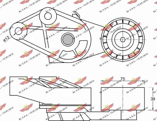 Autokit 03.82028 - Siksnas spriegotājs, Ķīļsiksna ps1.lv