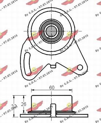 Autokit 03.389 - Spriegotājrullītis, Gāzu sadales mehānisma piedziņas siksna ps1.lv