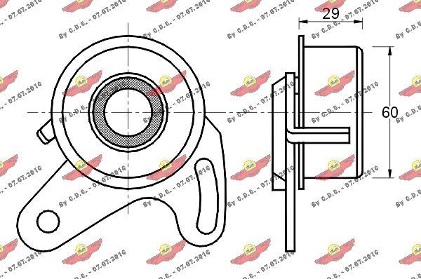 Autokit 03.385 - Spriegotājrullītis, Gāzu sadales mehānisma piedziņas siksna ps1.lv