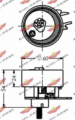 Autokit 03.769 - Spriegotājrullītis, Gāzu sadales mehānisma piedziņas siksna ps1.lv