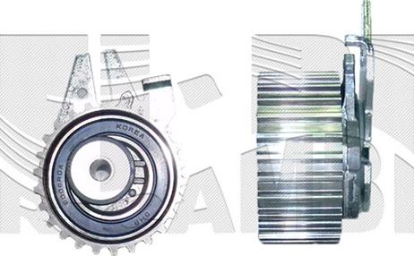 Autoteam A08408 - Spriegotājrullītis, Gāzu sadales mehānisma piedziņas siksna ps1.lv