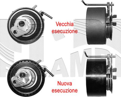 Autoteam A03532 - Spriegotājrullītis, Gāzu sadales mehānisma piedziņas siksna ps1.lv