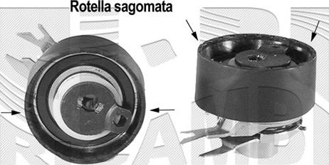 Autoteam A03128 - Spriegotājrullītis, Gāzu sadales mehānisma piedziņas siksna ps1.lv