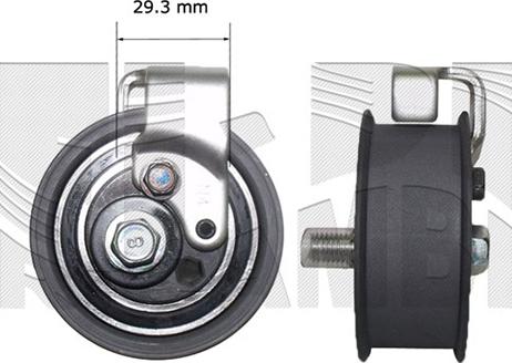 Autoteam A02092 - Spriegotājrullītis, Gāzu sadales mehānisma piedziņas siksna ps1.lv