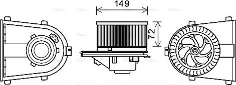 Ava Quality Cooling AI8378 - Salona ventilators ps1.lv