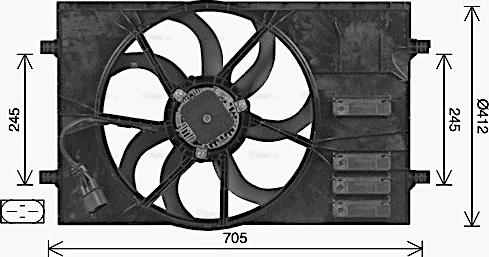Ava Quality Cooling AI7524 - Ventilators, Motora dzesēšanas sistēma ps1.lv