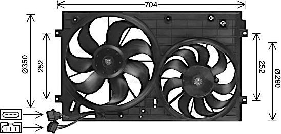 Ava Quality Cooling AI7526 - Ventilators, Motora dzesēšanas sistēma ps1.lv