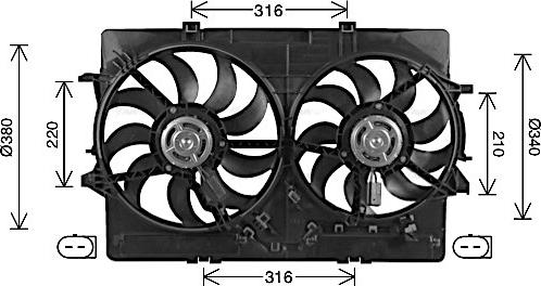 Ava Quality Cooling AI7522 - Ventilators, Motora dzesēšanas sistēma ps1.lv
