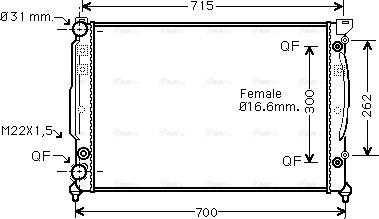 Ava Quality Cooling AIA2109 - Radiators, Motora dzesēšanas sistēma ps1.lv