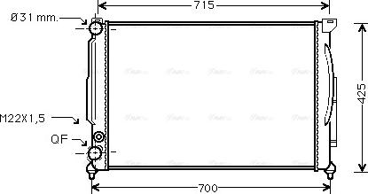 Ava Quality Cooling AIA2105 - Radiators, Motora dzesēšanas sistēma ps1.lv