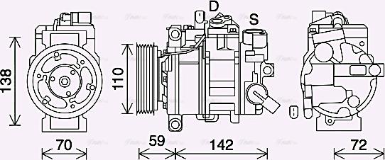 Ava Quality Cooling AIAK411 - Kompresors, Gaisa kond. sistēma ps1.lv