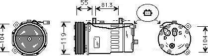 Ava Quality Cooling AI K001 - Kompresors, Gaisa kond. sistēma ps1.lv