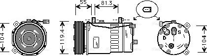 Ava Quality Cooling AIAK003 - Kompresors, Gaisa kond. sistēma ps1.lv