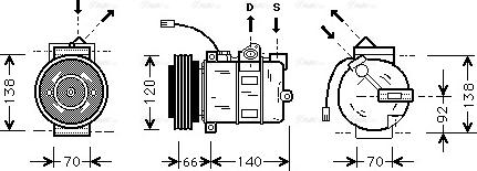 Ava Quality Cooling AIAK150 - Kompresors, Gaisa kond. sistēma ps1.lv