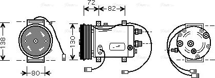 Ava Quality Cooling AIAK179 - Kompresors, Gaisa kond. sistēma ps1.lv