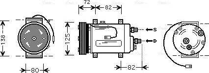 Ava Quality Cooling AIAK178 - Kompresors, Gaisa kond. sistēma ps1.lv