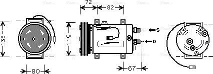 Ava Quality Cooling AIAK177 - Kompresors, Gaisa kond. sistēma ps1.lv