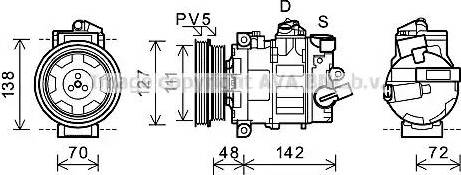 Ava Quality Cooling AIK359 - Kompresors, Gaisa kond. sistēma ps1.lv