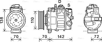 Ava Quality Cooling AIAK381 - Kompresors, Gaisa kond. sistēma ps1.lv