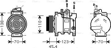 Ava Quality Cooling AIAK227 - Kompresors, Gaisa kond. sistēma ps1.lv