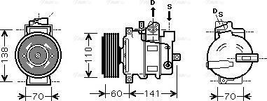 Ava Quality Cooling AIAK271 - Kompresors, Gaisa kond. sistēma ps1.lv