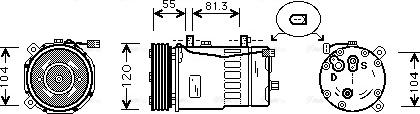 Ava Quality Cooling AIK003 - Kompresors, Gaisa kond. sistēma ps1.lv