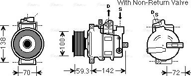 Ava Quality Cooling AIK334 - Kompresors, Gaisa kond. sistēma ps1.lv