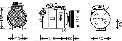 Ava Quality Cooling AI K282 - Kompresors, Gaisa kond. sistēma ps1.lv