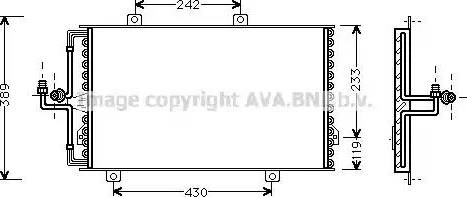 Ava Quality Cooling AL 5060 - Kondensators, Gaisa kond. sistēma ps1.lv