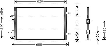 Ava Quality Cooling AL 5077 - Kondensators, Gaisa kond. sistēma ps1.lv