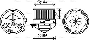 Ava Quality Cooling AL8137 - Salona ventilators ps1.lv