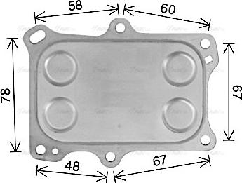 Ava Quality Cooling AL3153 - Eļļas radiators, Motoreļļa ps1.lv