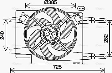 Ava Quality Cooling AL7525 - Ventilators, Motora dzesēšanas sistēma ps1.lv