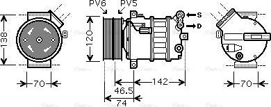 Ava Quality Cooling ALAK106 - Kompresors, Gaisa kond. sistēma ps1.lv