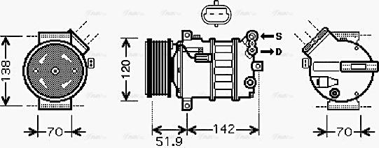 Ava Quality Cooling ALAK112 - Kompresors, Gaisa kond. sistēma ps1.lv