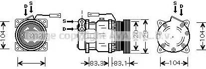 Ava Quality Cooling AL K093 - Kompresors, Gaisa kond. sistēma ps1.lv