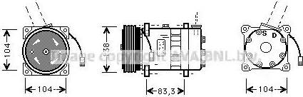 Ava Quality Cooling AL K014 - Kompresors, Gaisa kond. sistēma ps1.lv