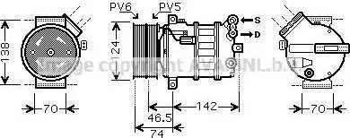 Ava Quality Cooling AL K106 - Kompresors, Gaisa kond. sistēma ps1.lv