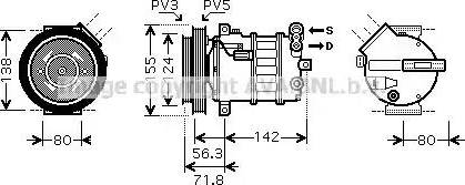 Ava Quality Cooling AL K107 - Kompresors, Gaisa kond. sistēma ps1.lv