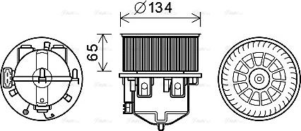 Ava Quality Cooling AU8221 - Salona ventilators ps1.lv