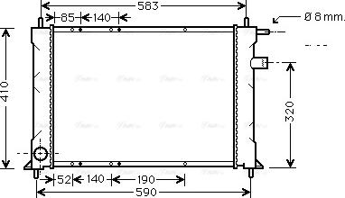 Ava Quality Cooling AU 2111 - Radiators, Motora dzesēšanas sistēma ps1.lv