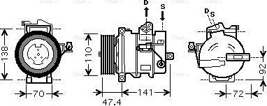 Ava Quality Cooling AUAK188 - Kompresors, Gaisa kond. sistēma ps1.lv