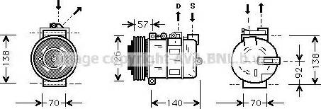 Ava Quality Cooling AU K056 - Kompresors, Gaisa kond. sistēma ps1.lv