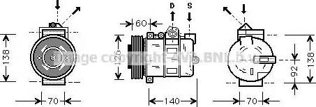 Ava Quality Cooling AU K050 - Kompresors, Gaisa kond. sistēma ps1.lv