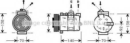 Ava Quality Cooling AU K038 - Kompresors, Gaisa kond. sistēma ps1.lv