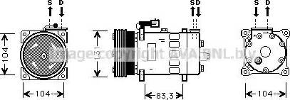 Ava Quality Cooling AU K156 - Kompresors, Gaisa kond. sistēma ps1.lv