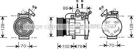 Ava Quality Cooling AU K169 - Kompresors, Gaisa kond. sistēma ps1.lv