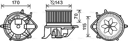 Ava Quality Cooling BW8459 - Salona ventilators ps1.lv