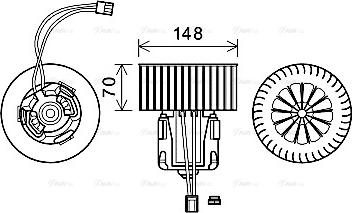 Ava Quality Cooling BW8540 - Salona ventilators ps1.lv